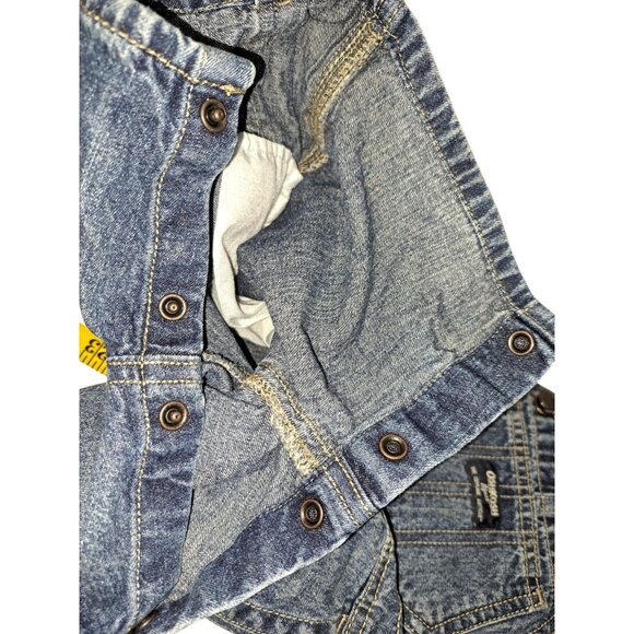 Oshkosh B'gosh Denim Short Overalls 24M - Picture 2 of 6